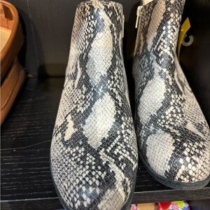 Snakeskin Ankle Boots